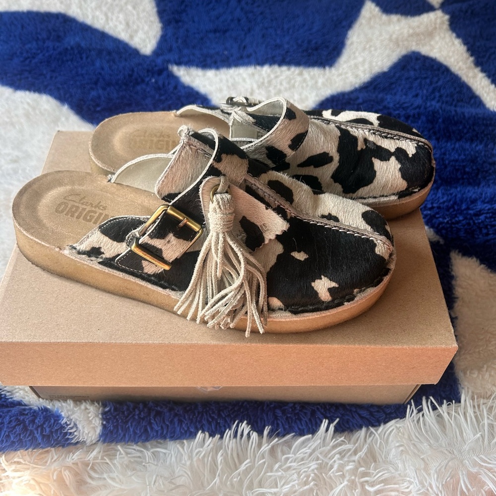 Clark’s Mule; Size 8 - Cow Print